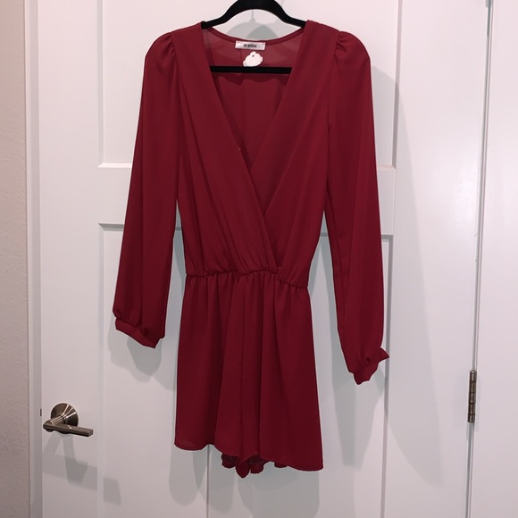 NWT HI-BEAM Burgundy Romper Small - Picture 3 of 14